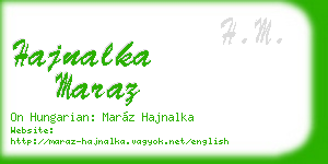 hajnalka maraz business card